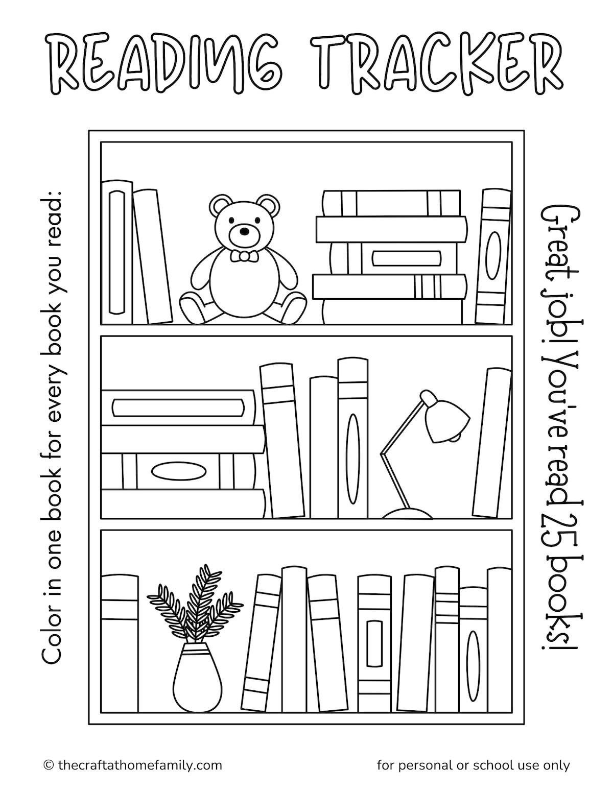 Free Printable Reading Trackers - The Craft-At-Home Family inside Free Printable Reading Tracker