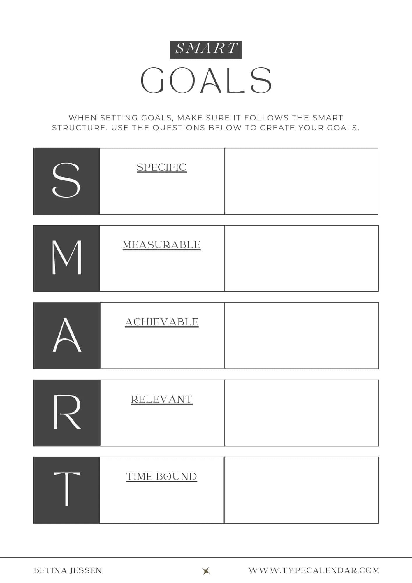 Free Printable Smart Goals Templates [Word, Excel, Pdf] for Free Printable Smart Goal Setting Worksheet