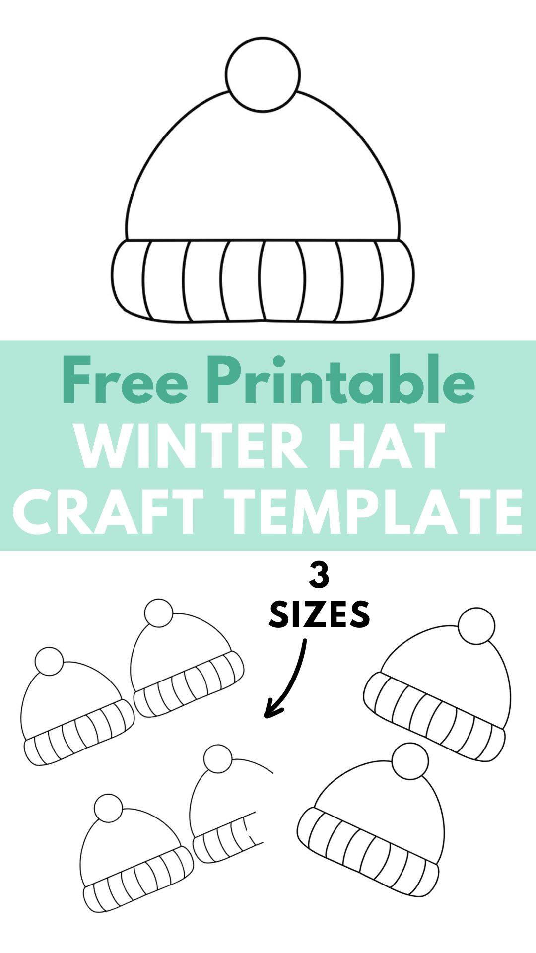 Free Printable Winter Hat Craft Template - within Free Winter Craft Printables