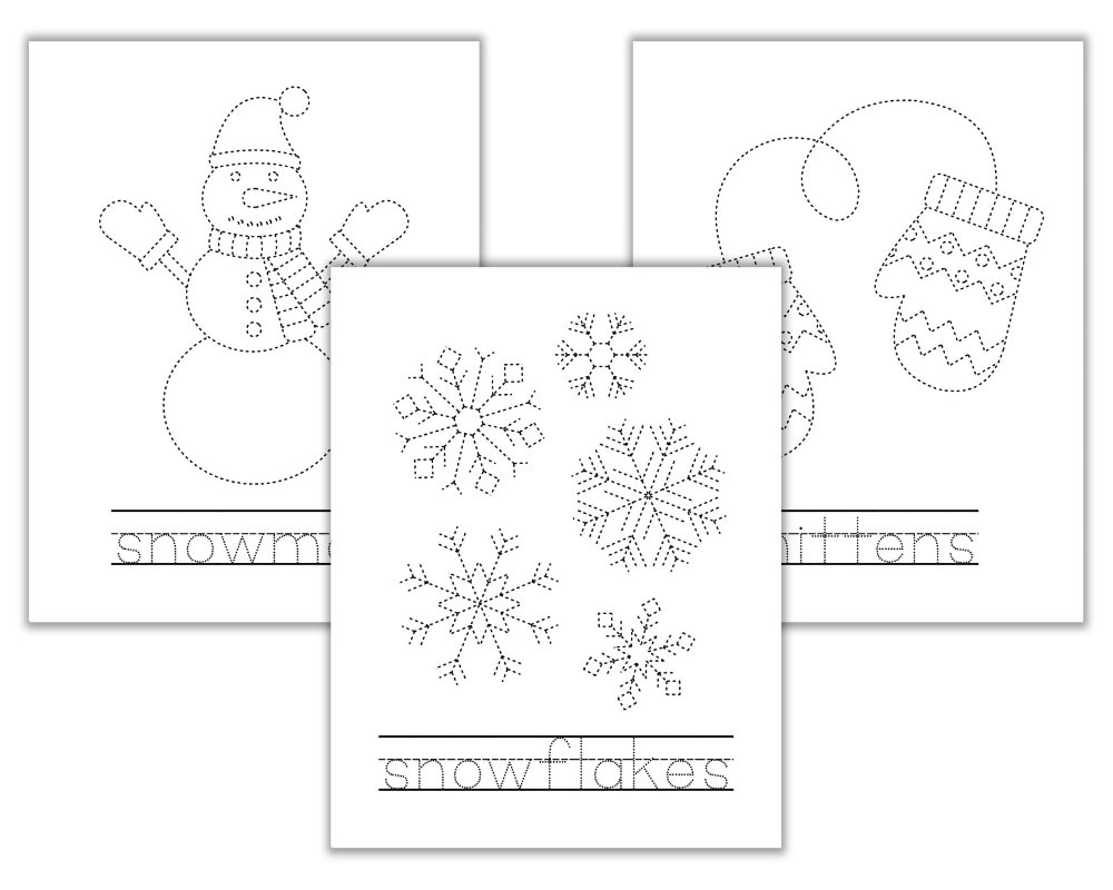 Free Printable Winter Tracing Worksheets For Preschoolers - The intended for Free Printable January Worksheets