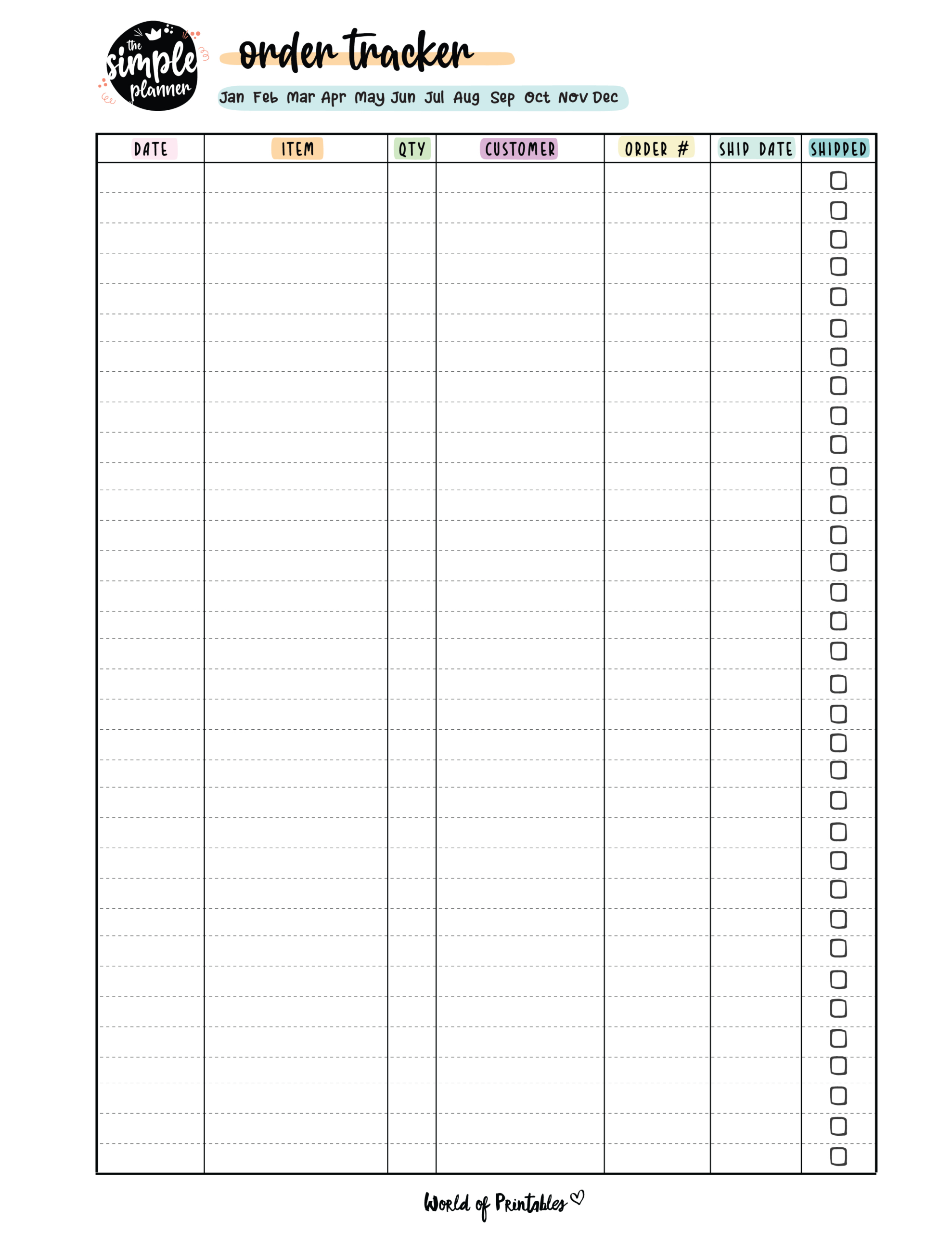 Free Sales Tracker Template Pdf - World Of Printables regarding Free Printable Sales Tracker