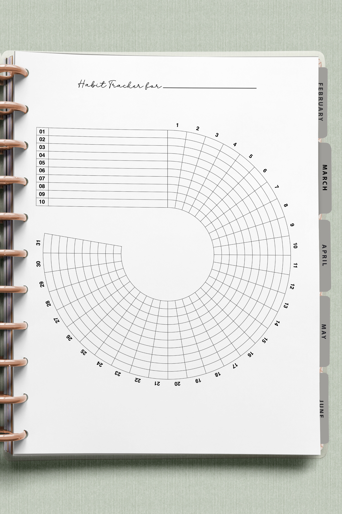 Free Simple Habit Trackers: Printable &amp;amp; Digital Ready with regard to Spiral Habit Tracker Free Printable