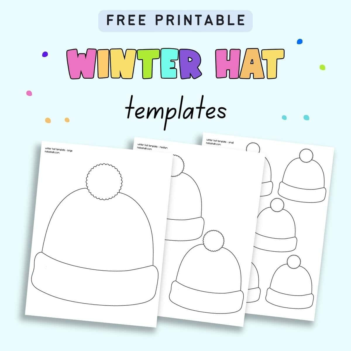 Free Winter Hat Template Printables - The Artisan Life pertaining to Free Printable Winter Hat