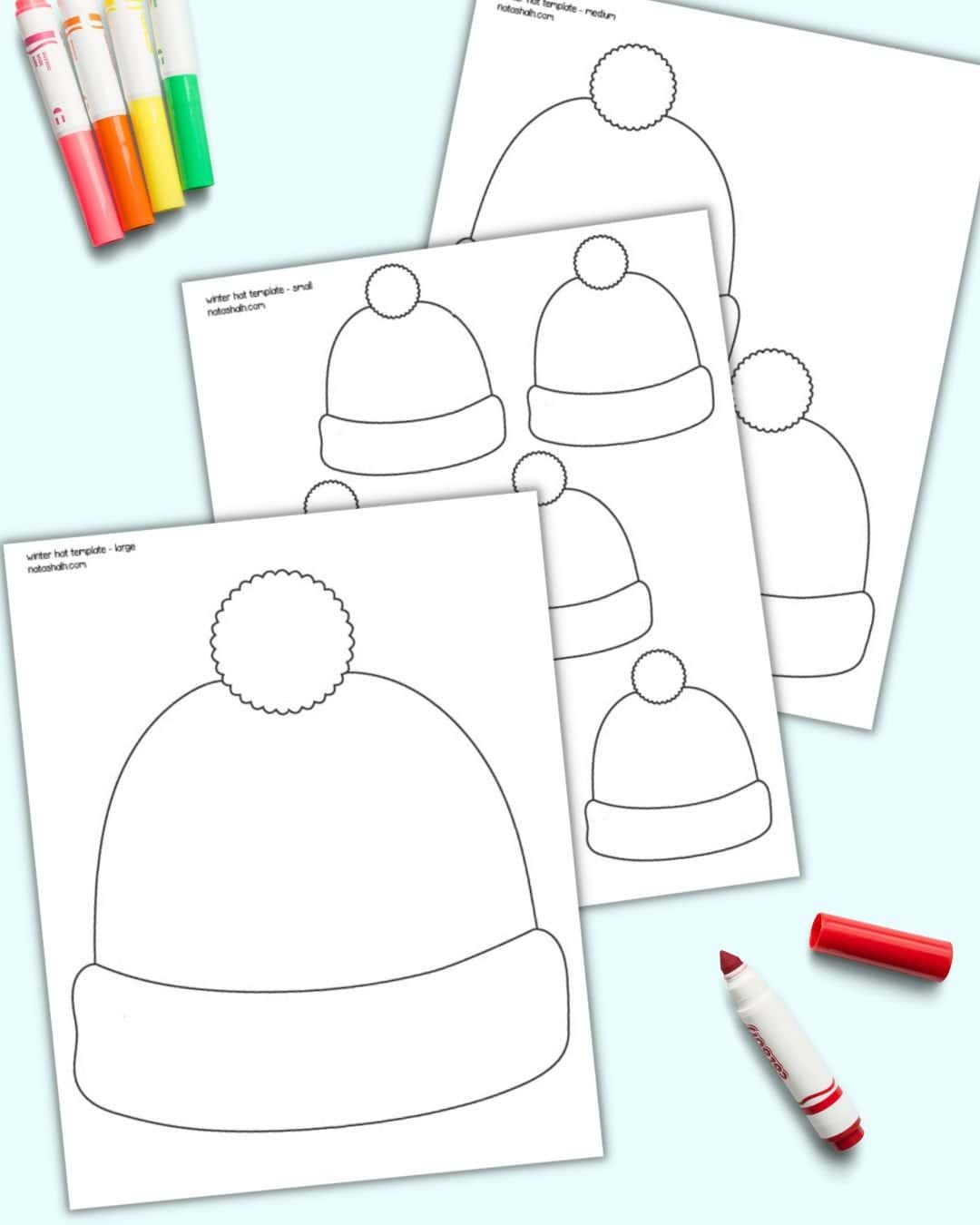 Free Winter Hat Template Printables - The Artisan Life regarding Printable Winter Hat Pattern