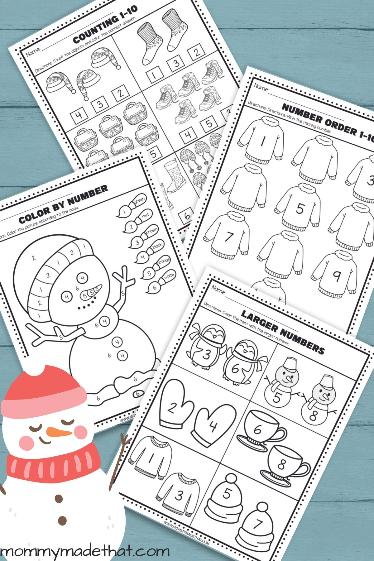 Free Winter Preschool Worksheets (Great For Kindergarten Too!) pertaining to Free Printable Winter Activities For Preschoolers