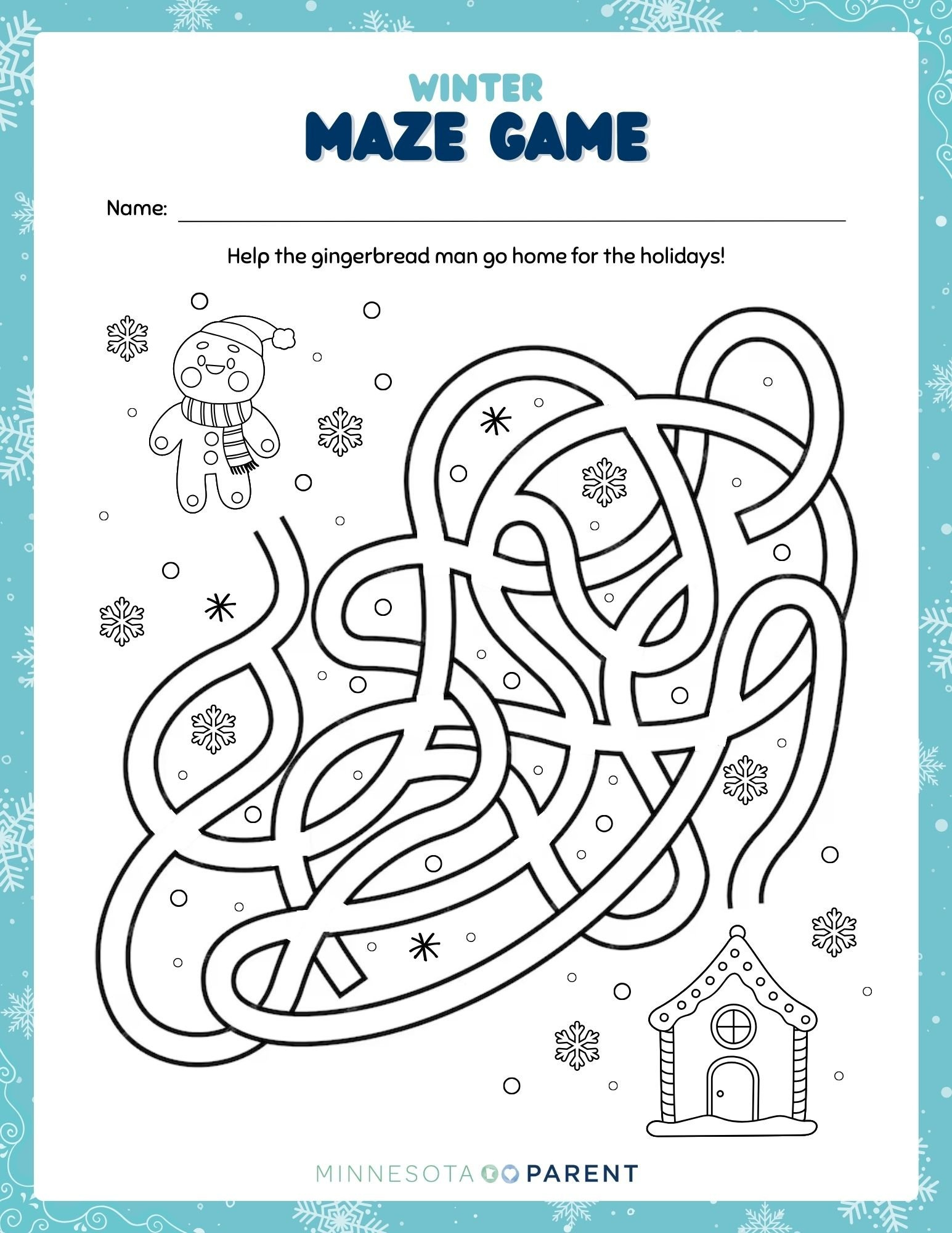 Free Winter Printables And Activity Pages For Kids - Minnesota Parent inside Winter Activity Sheets Printable