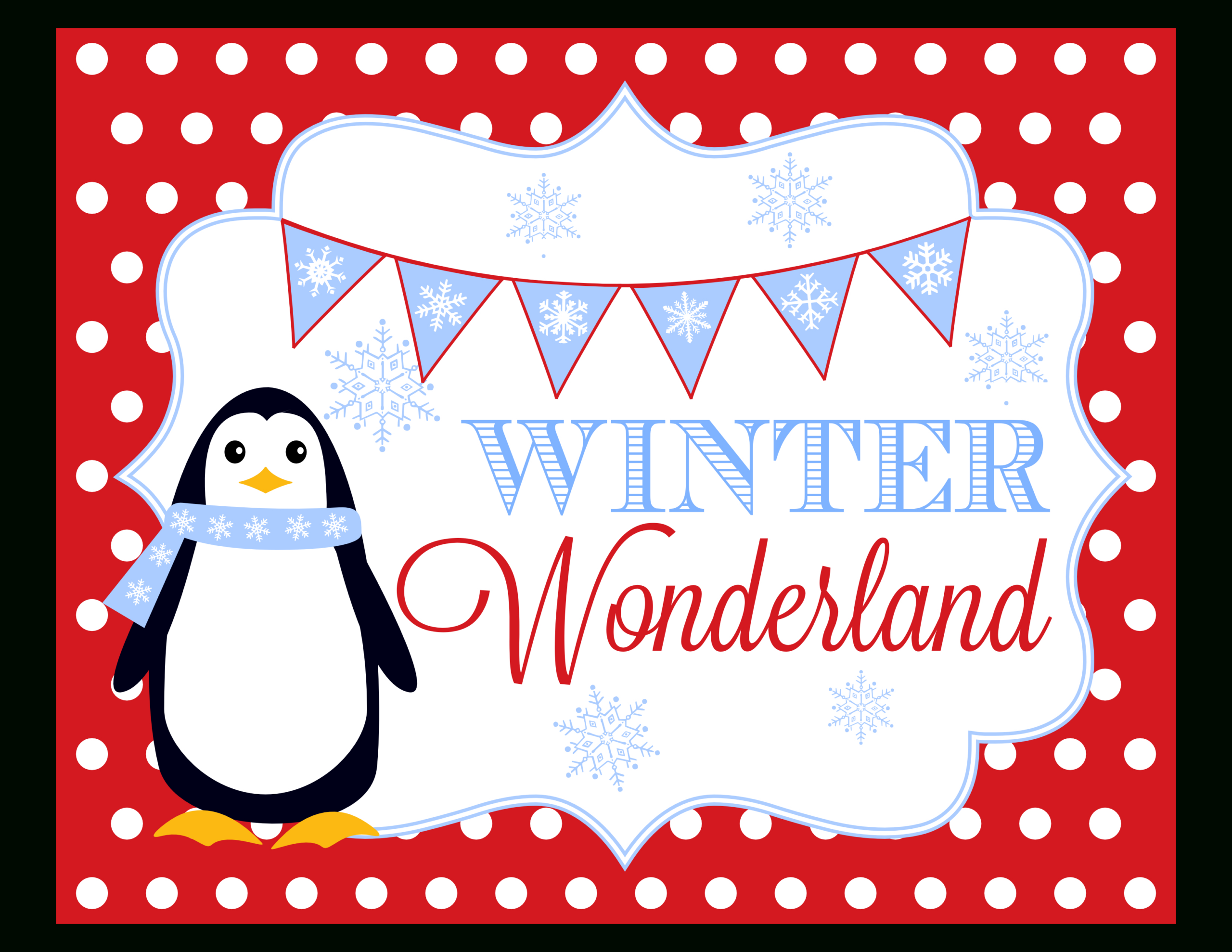 Free Winter Wonderland Party Printables | Catch My Party within Free Printable Winter Wonderland Banner