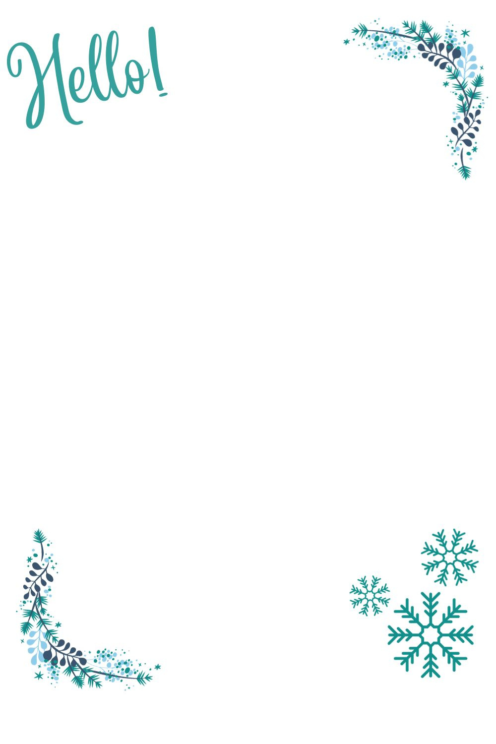Free Winter Writing Paper - The Reading Residence pertaining to Winter Writing Paper Printable Free