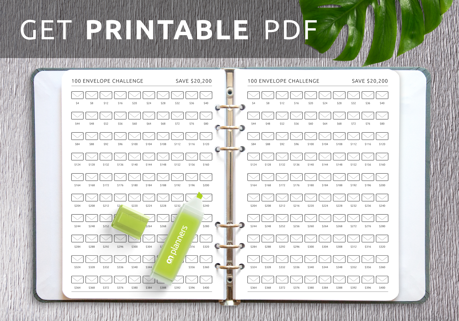 Get Printable And Digital 100 Envelope Challenge Pdf For inside 100 Envelope Challenge Tracker Printable