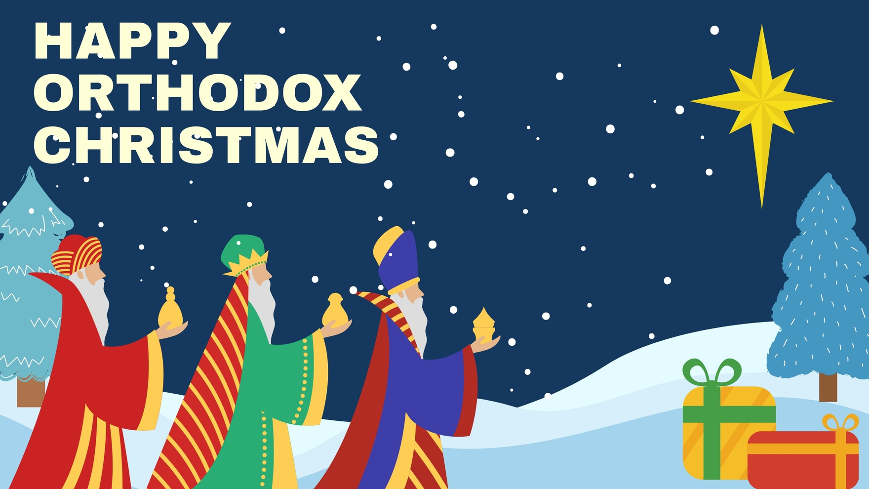 Happy Orthodox Christmas Background In Eps, Illustrator, Jpg, Psd inside Orthodox Christmas Printable