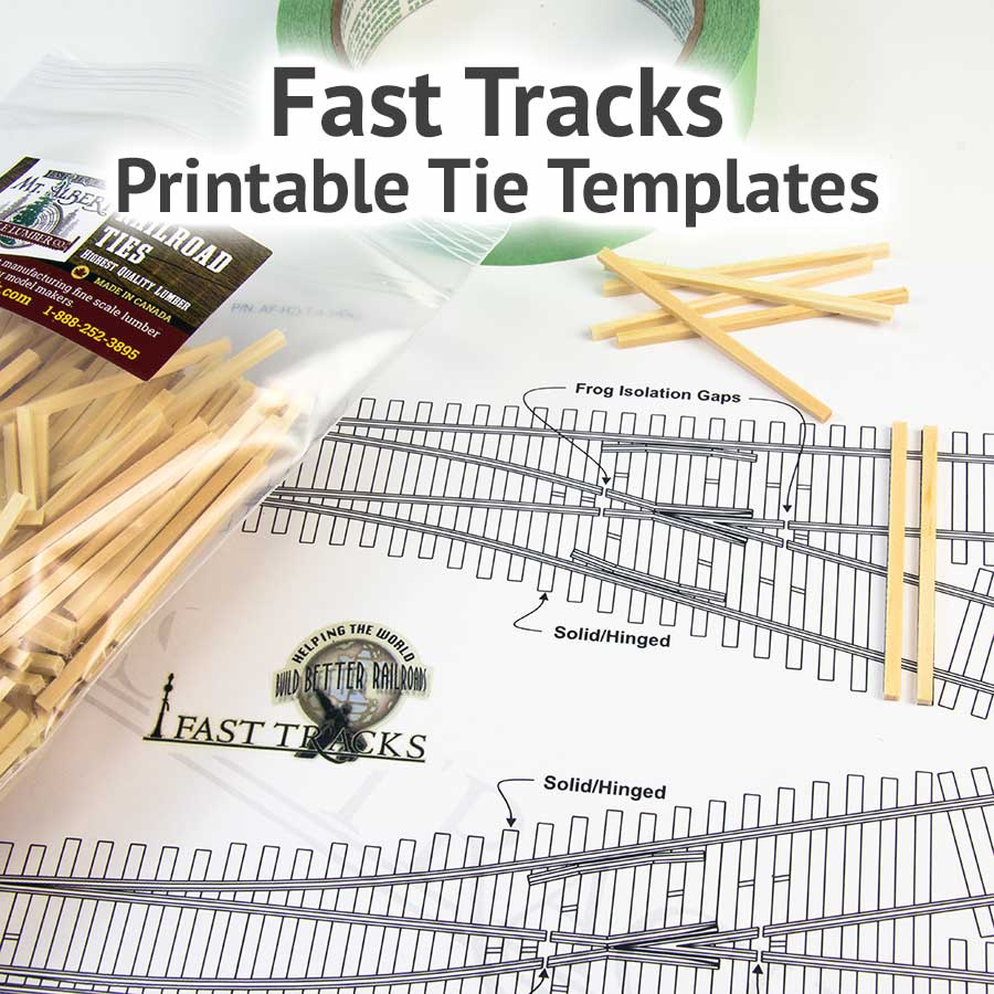 Ho Scale, #9 3-Way - Printable Track Template inside Printable Ho Track Template