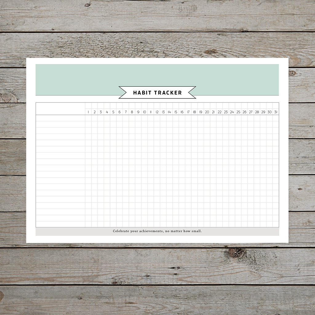 How To Make A Habit Tracker Work Better For You. Plus Free Printable! inside Habit Tracker Printable A5