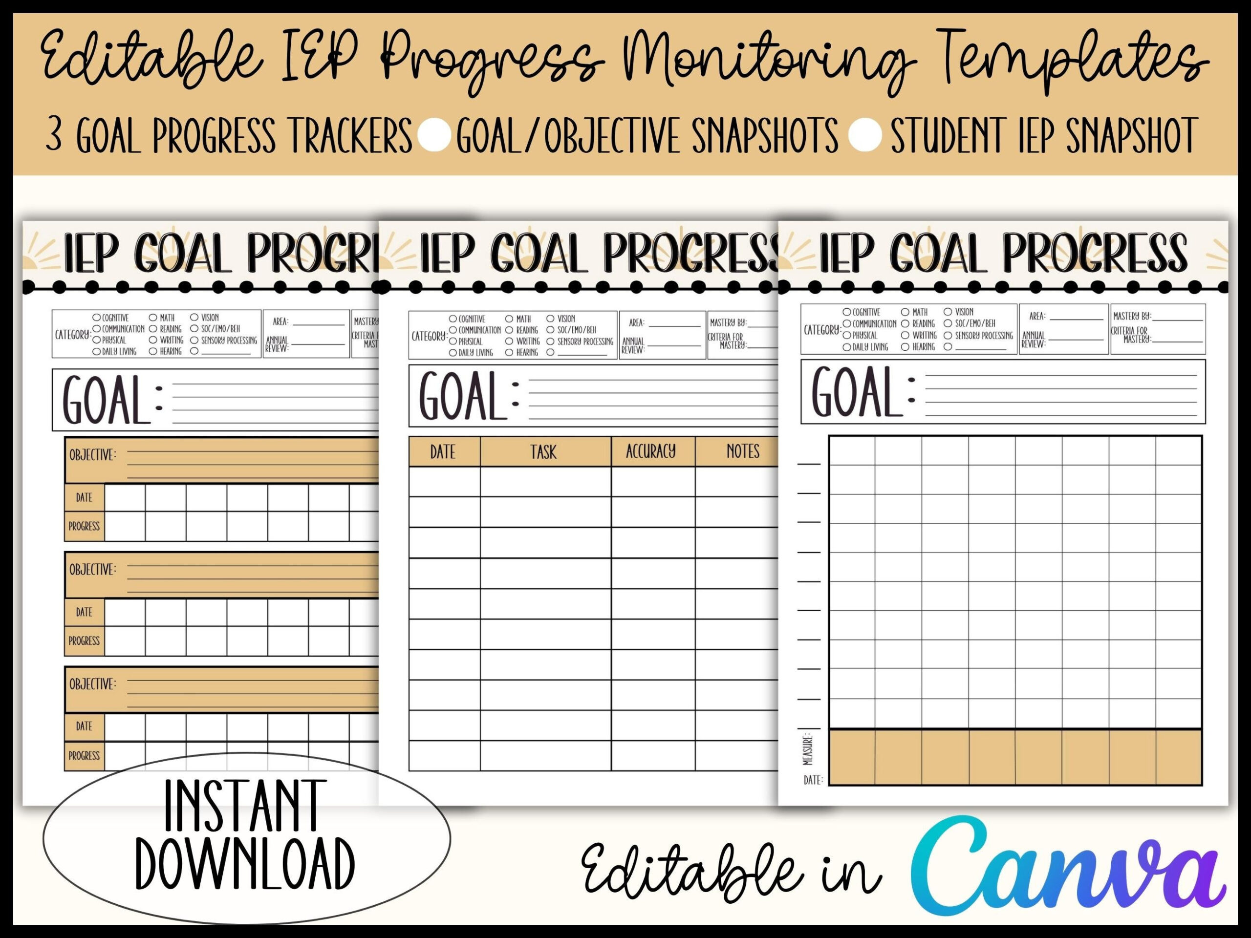 Iep Goal Progress Monitoring, Editable Iep Goal Tracking Templates with Printable Iep Goal Tracking Sheets