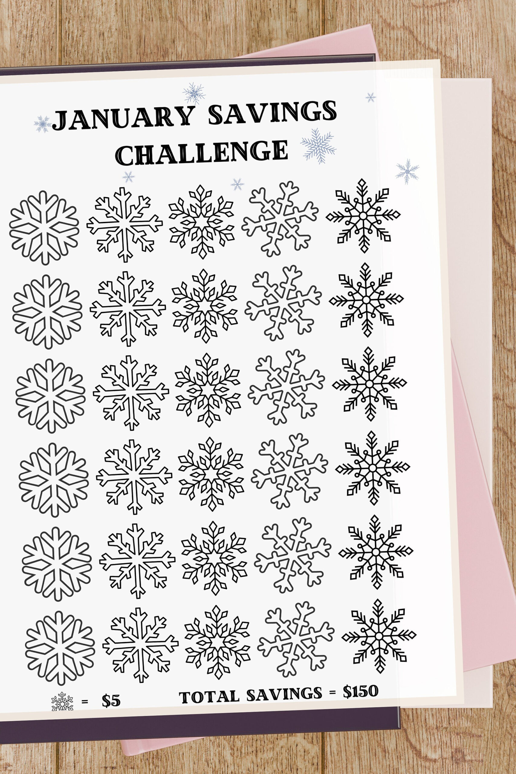 Januar Spares Challenge Printable, Budget Tracker (Pdf) - Etsy.de intended for January Savings Challenge Printable