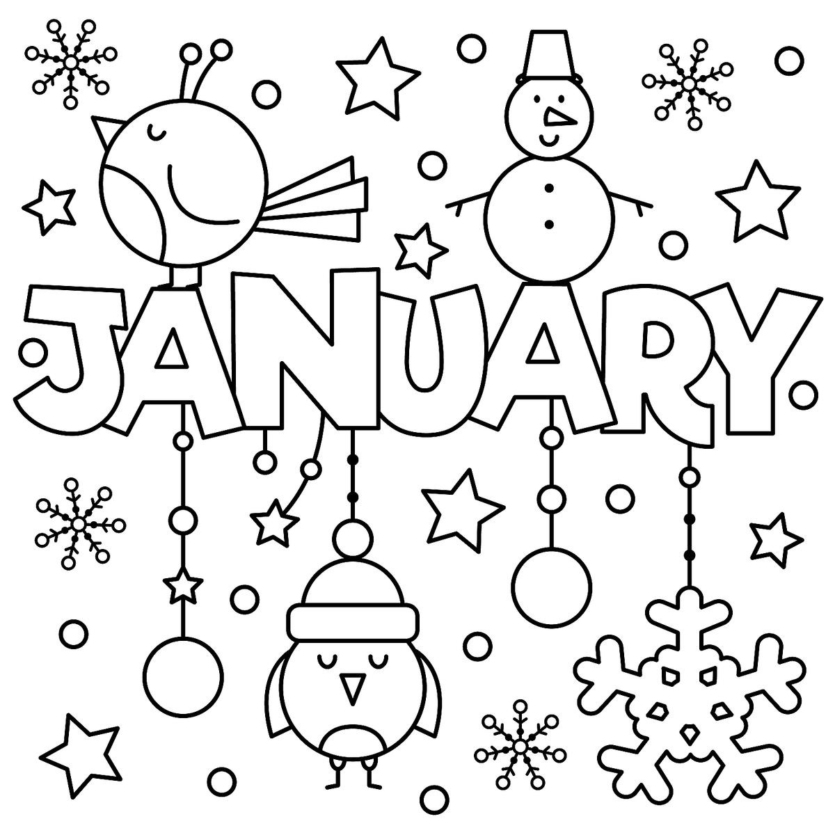 January Coloring Pages - Best Coloring Pages For Kids pertaining to January Printable Coloring Pages