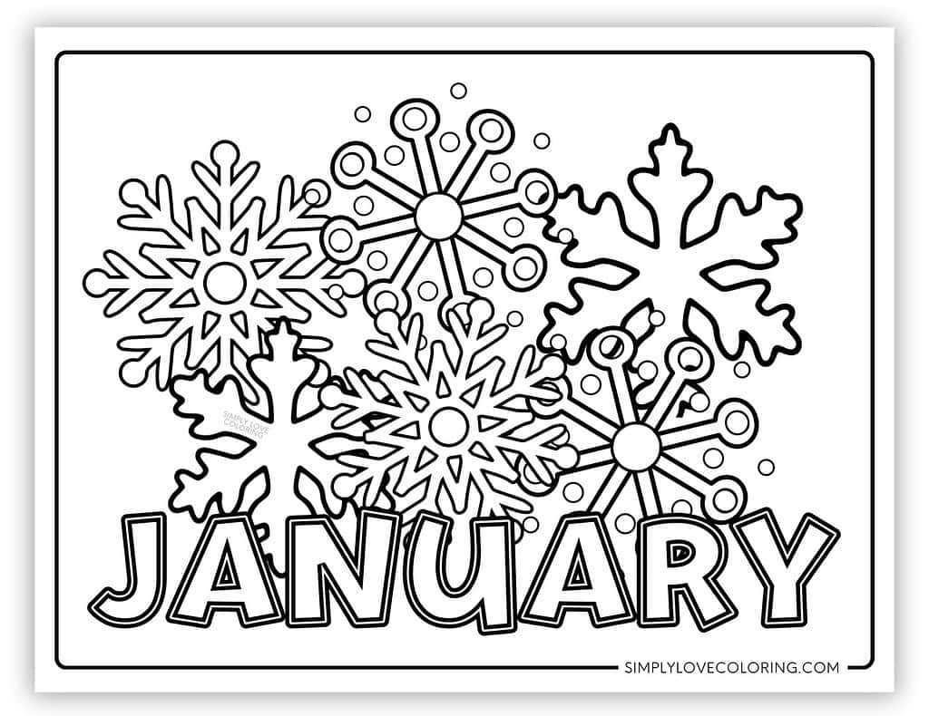 January Coloring Pages (Free Pdf Printables) - Simply Love Coloring with January Coloring Pages Free Printable