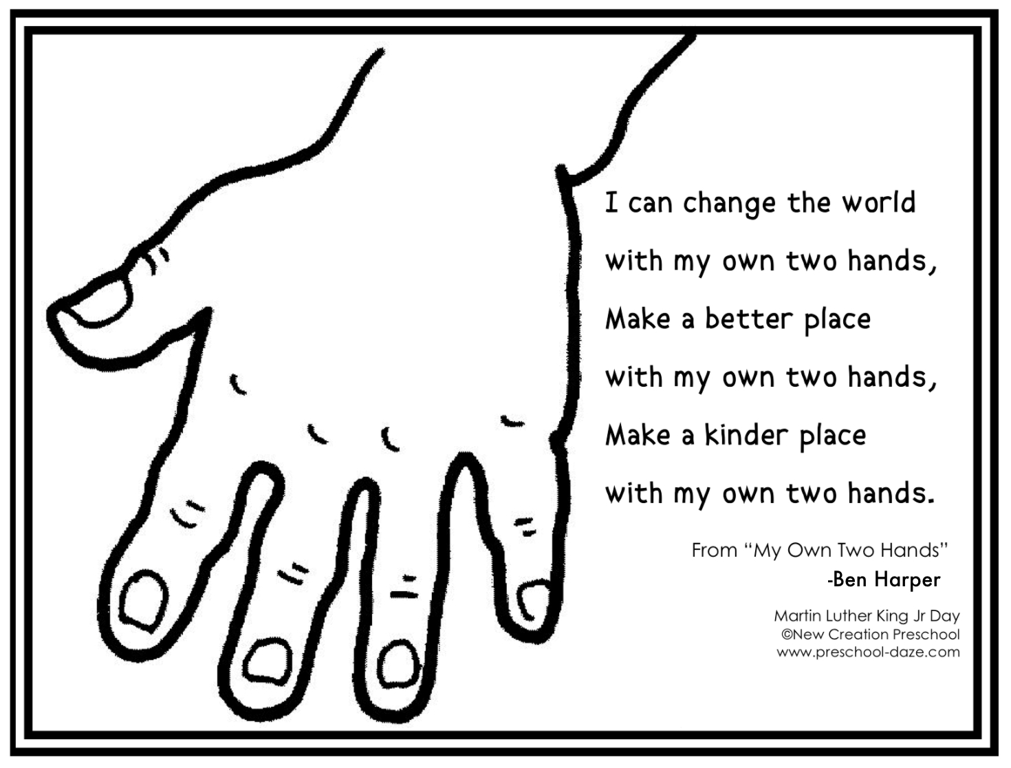 M Is For Martin Luther King Jr Wrap Up intended for Mlk Day Activities Printable