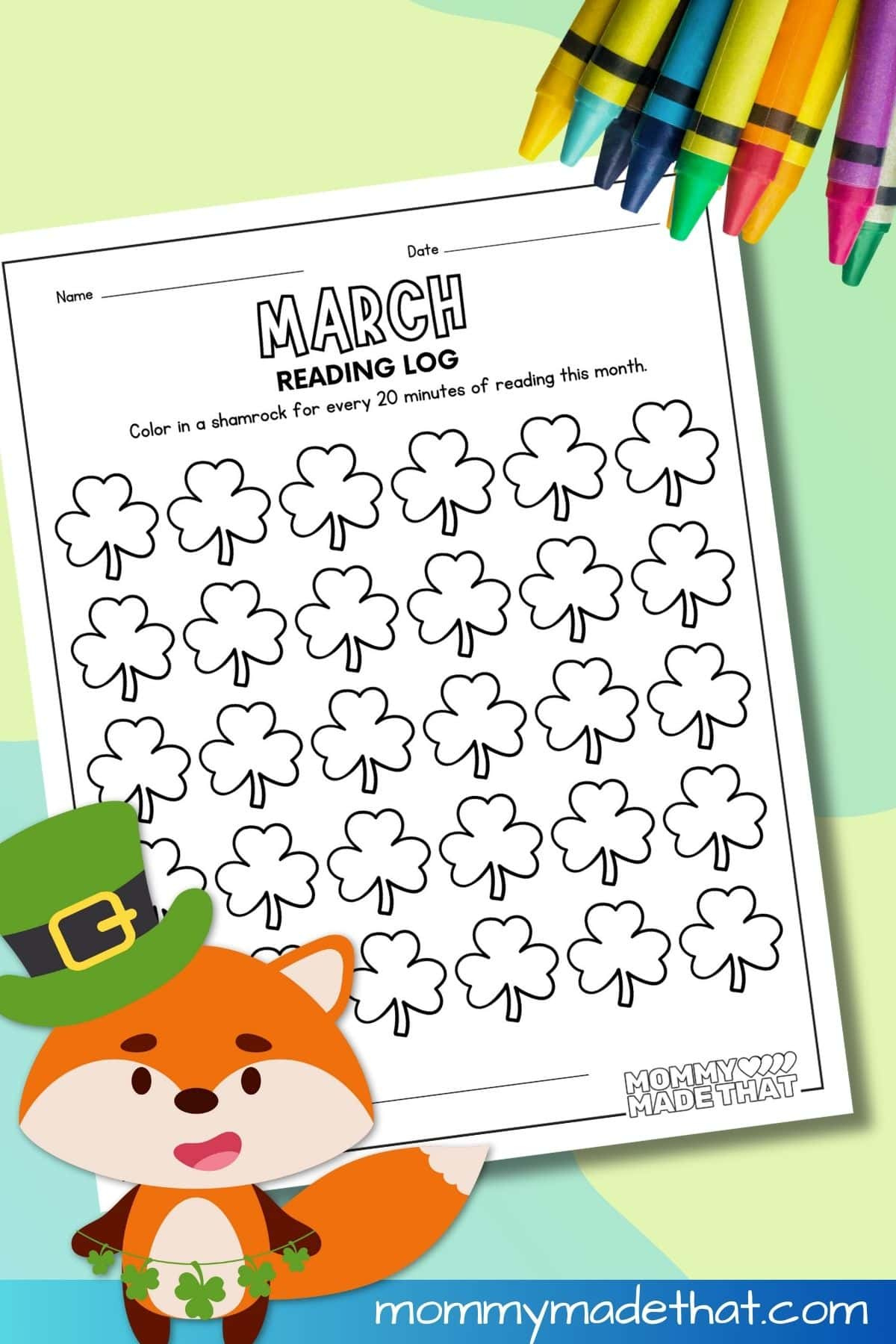 March Reading Log (Free Printable) inside March Reading Log Free Printable