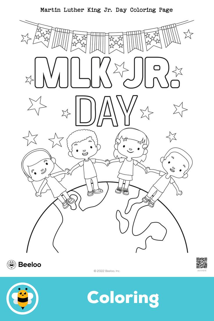 Martin Luther King Jr. Day Coloring Page throughout Mlk Day Free Printables
