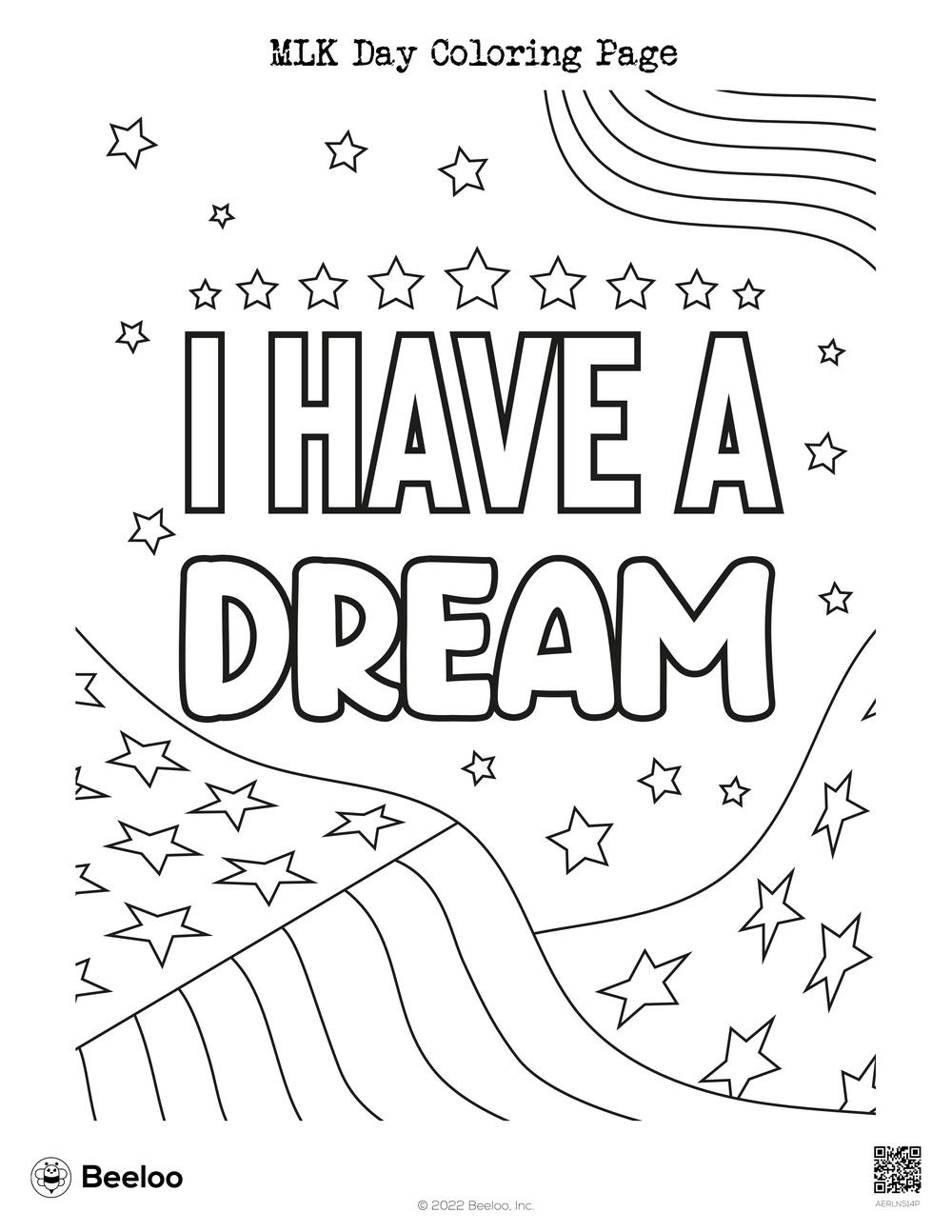 Martin Luther King Jr. Day-Themed Coloring Pages • Beeloo within Free Printable Mlk Day Coloring Pages