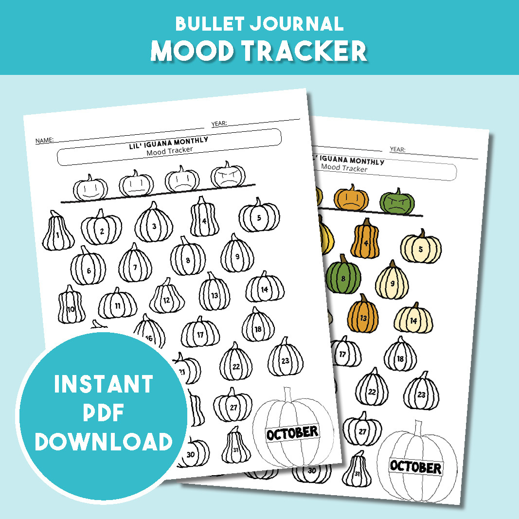 October – Mood Tracker within October Mood Tracker Printable
