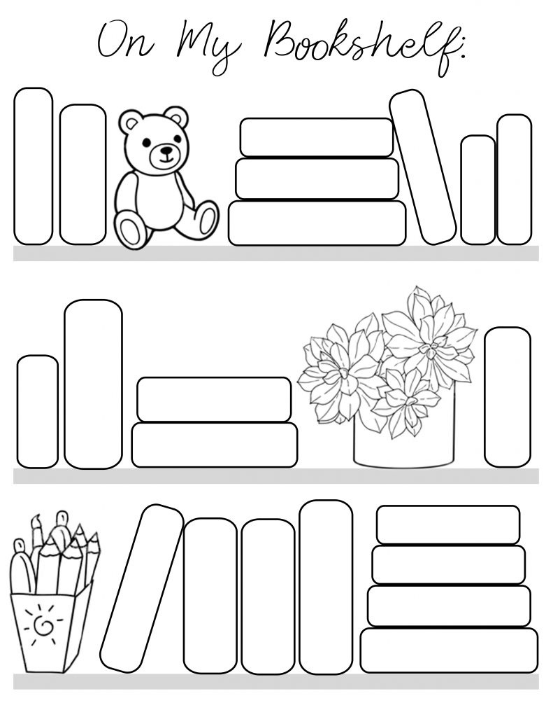 On My Bookshelf Reading Log | Free Printable And Color Sheet - For with regard to Printable Coloring Reading Log