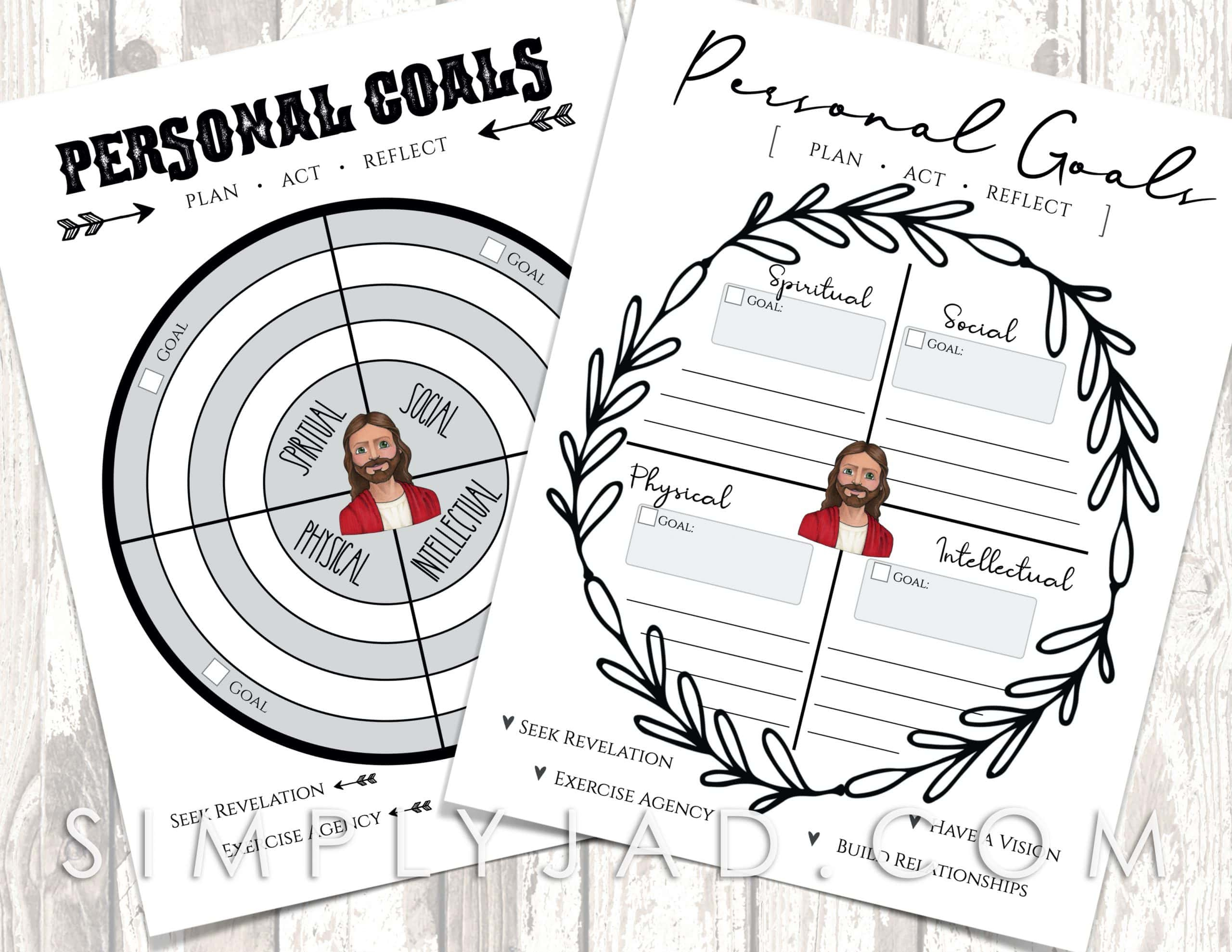 Personal Goals For Children And Youth-Plus Free Printable pertaining to Printable Lds Goal Setting Worksheet