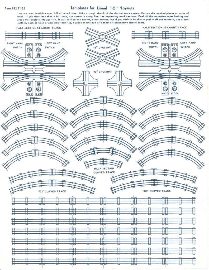 Postwar, Track Templates &amp;amp; Printing Kits – Welcome To Cornucopia regarding Printable Ho Track Template