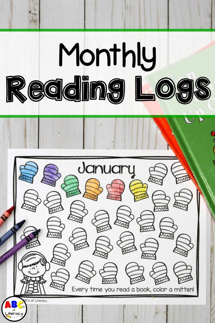 Printable Monthly Reading Logs To Motivate And Encourage Kids To Read throughout Preschool Reading Log Printable