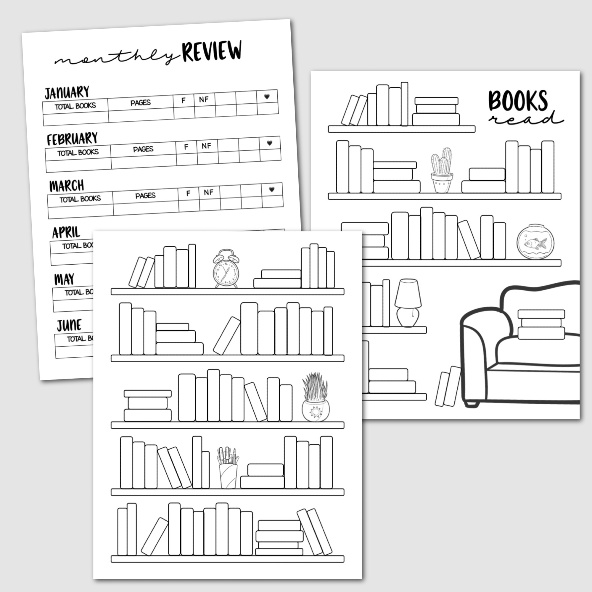Printable Reading Journal — Krafty Planner regarding Printable Book Reading Log