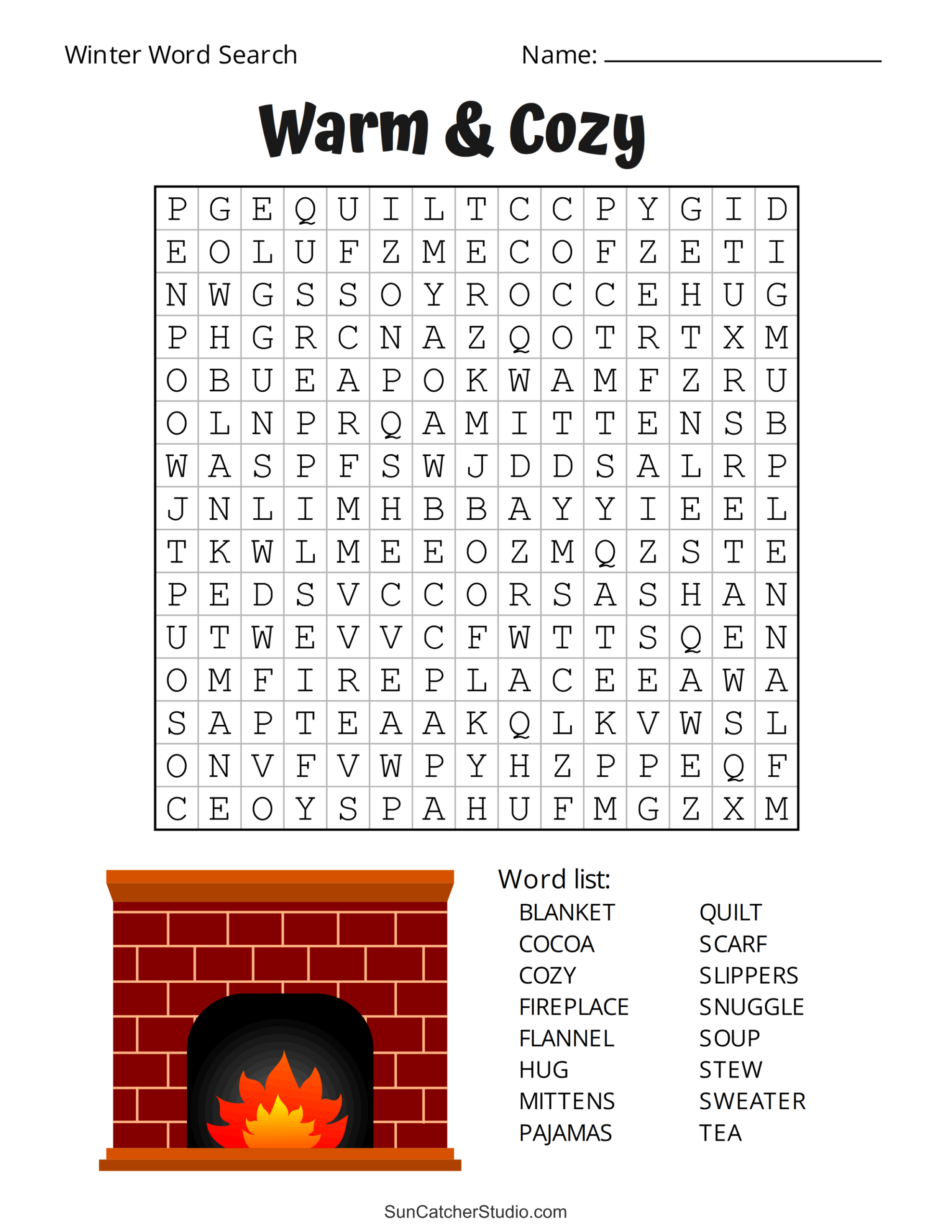 Printable Winter Word Search Puzzles (Word Find) – Free Printables with regard to Winter Word Find Printable