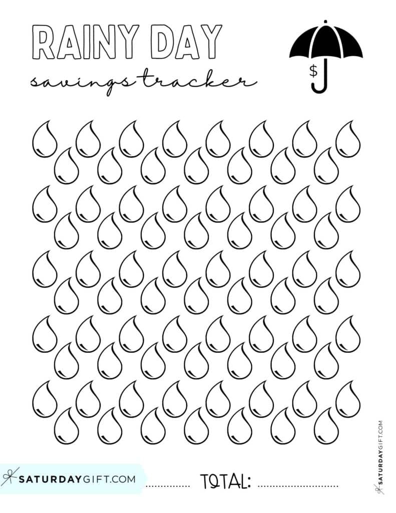 Savings Tracker Printable - 51 Cute &amp;amp; Free Templates throughout Free Printable Savings Tracker Coloring Pages