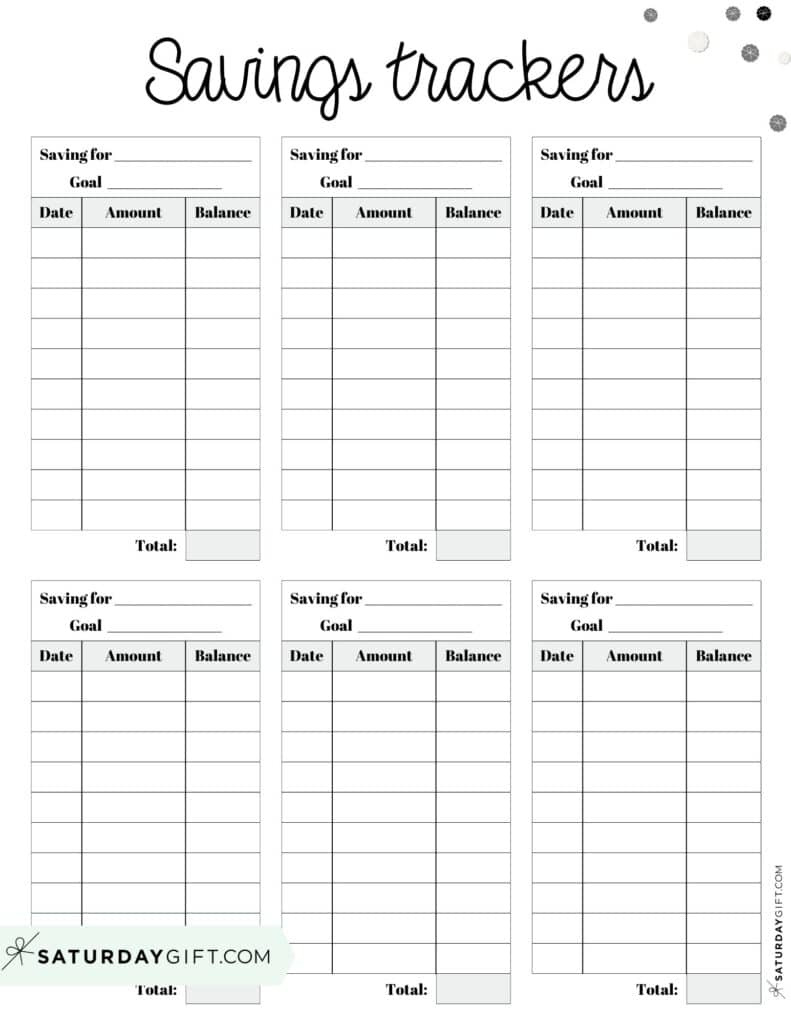 Savings Tracker Printable - 51 Cute &amp;amp; Free Templates within Printable Money Goal Tracker