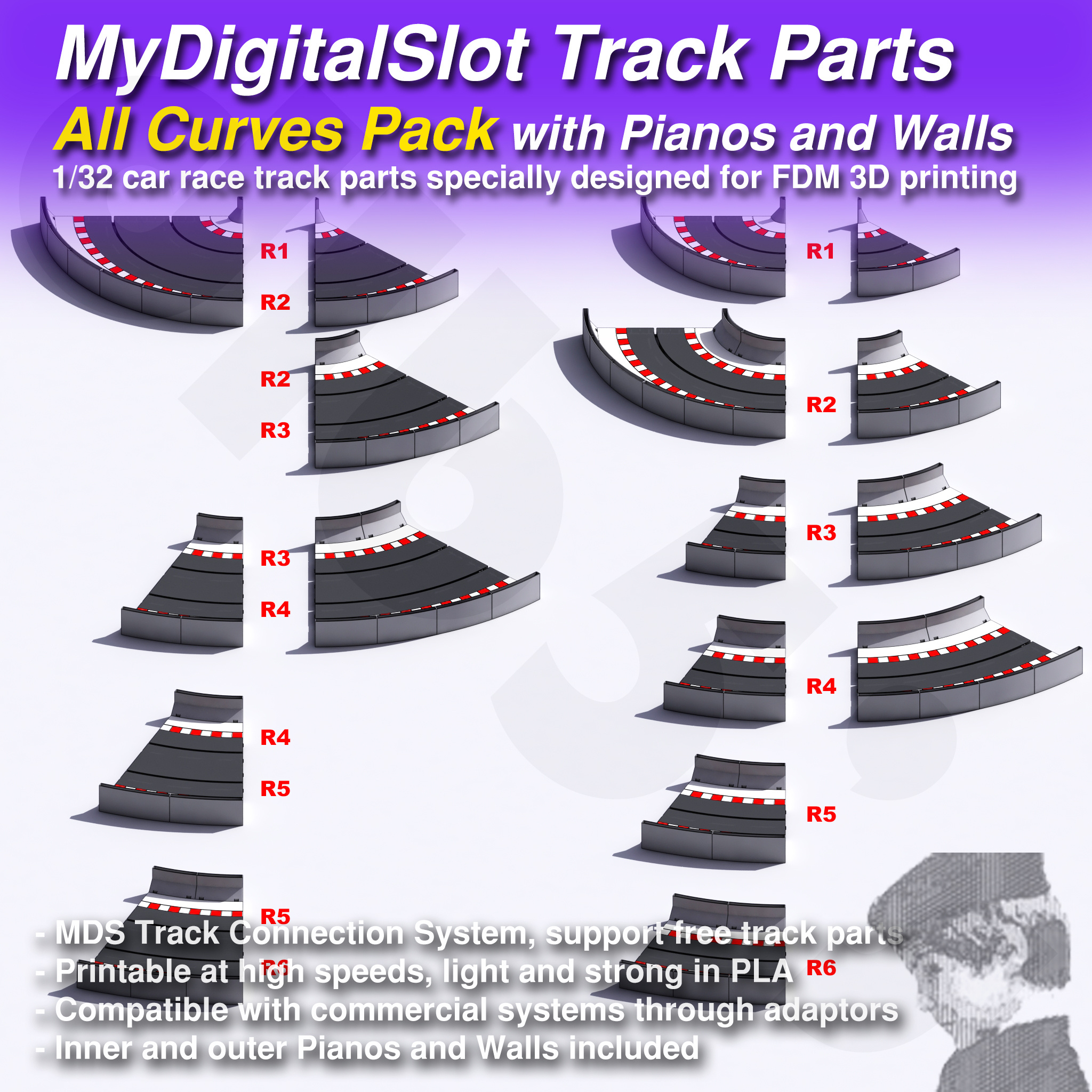 Scalextric Track Supports Parts Mydigitalslot All Straights Pack within Printable Race Track Pieces