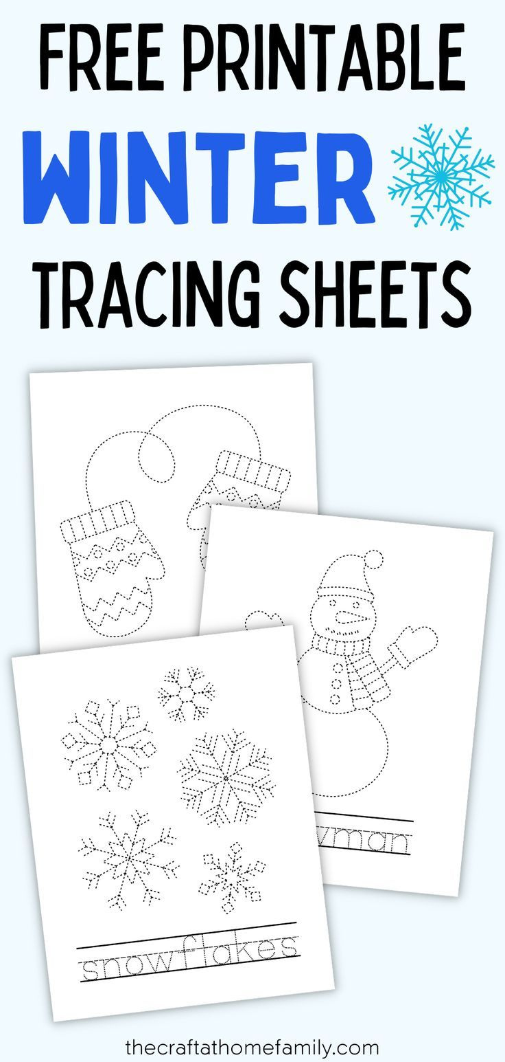 Super Fun Free Download - Printable Winter Tracing Worksheets For intended for Free Printable Winter Tracing Worksheets For Preschool