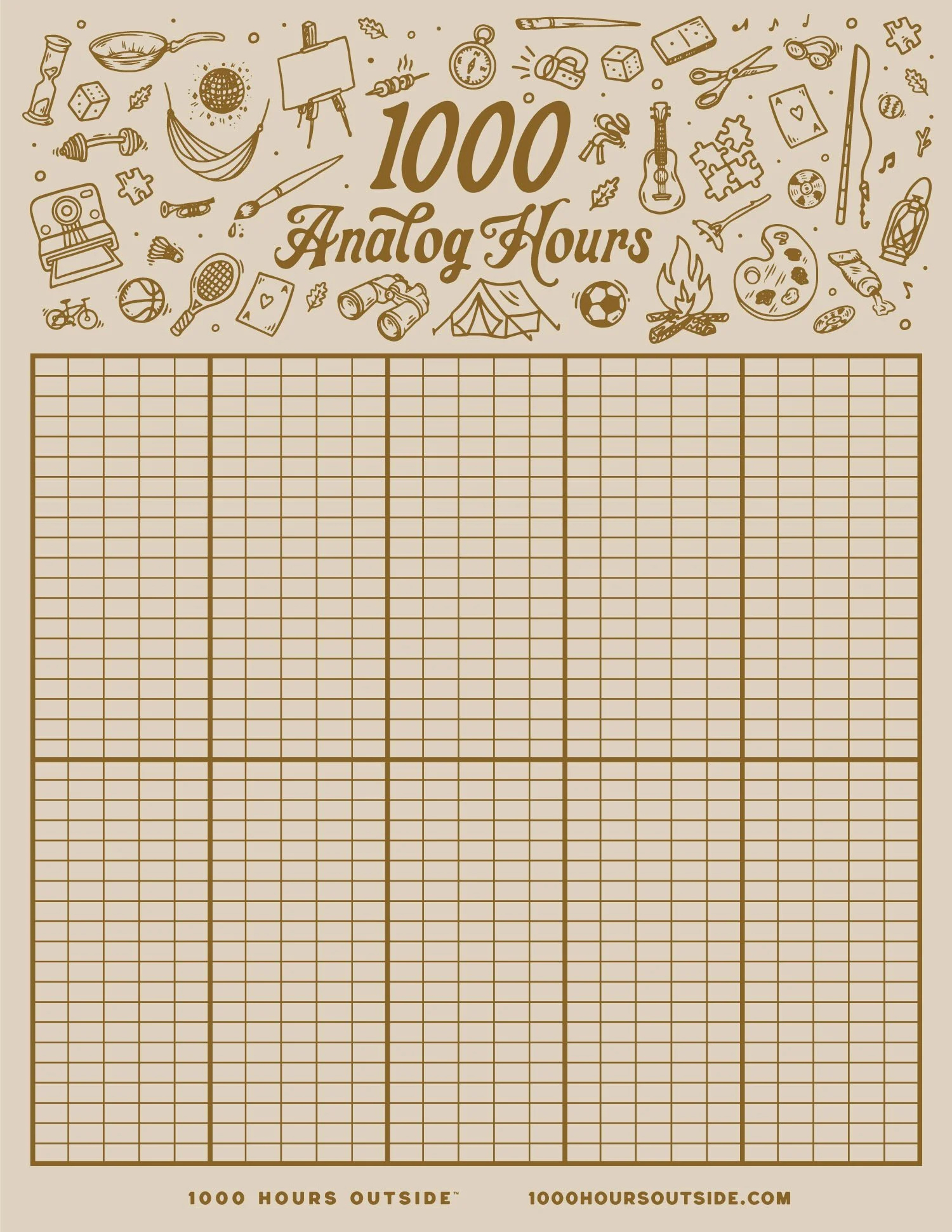 Ten Year Tracker | Track Your Progress — 1000 Hours Outside inside 1000 Hours Outside Tracker Free Printable