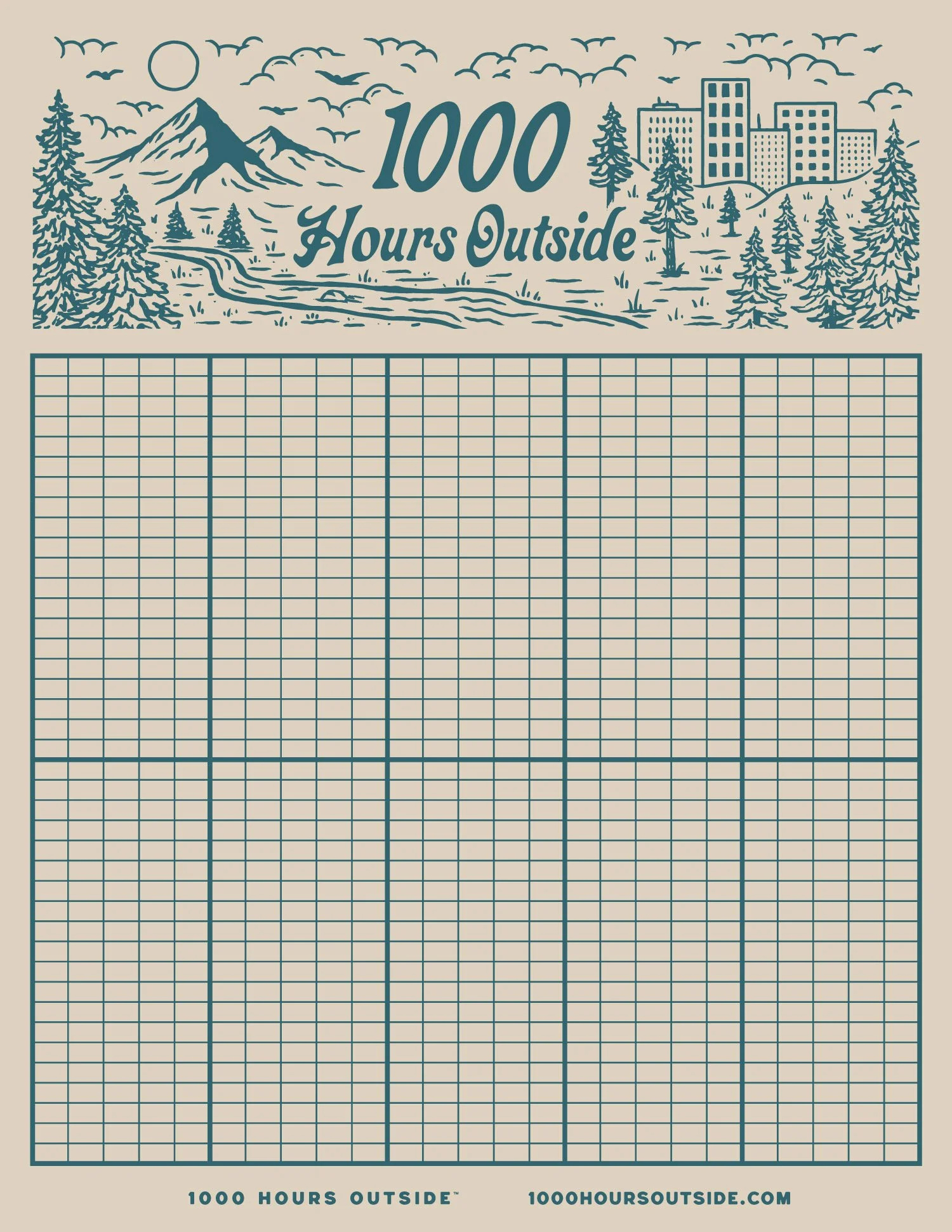 Ten Year Tracker | Track Your Progress — 1000 Hours Outside inside 1000 Hours Outside Tracker Printable
