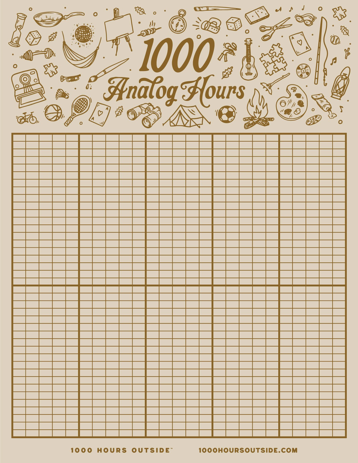 Ten Year Tracker | Track Your Progress — 1000 Hours Outside with 1000 Hours Outside Tracker Printable