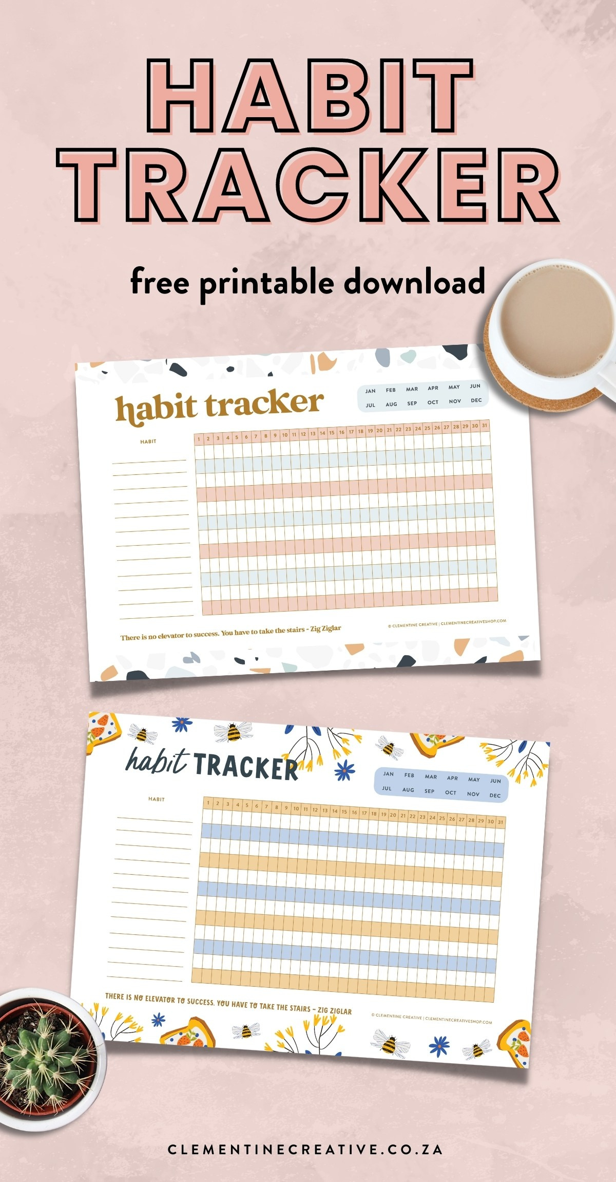 This Free Printable Habit Tracker Will Help You Reach Your Goals throughout Free Printable Habit Tracker Bullet Journal