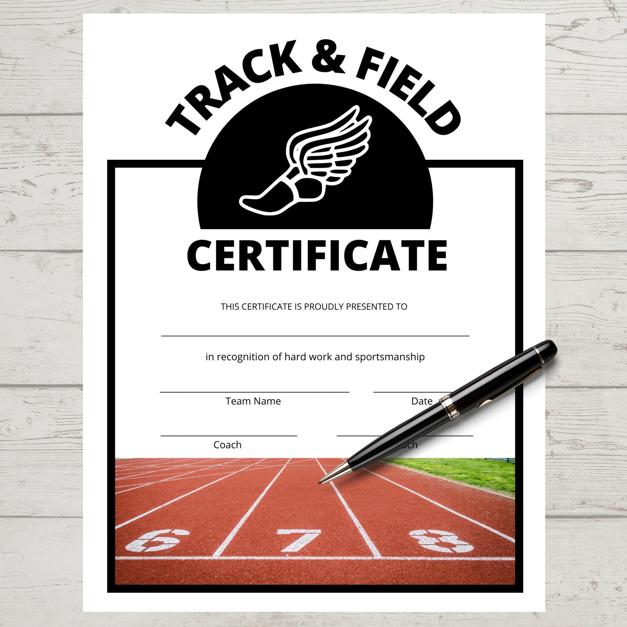 Track And Field Certificate, Running Award, Certificate Of throughout Free Printable Track and Field Certificates
