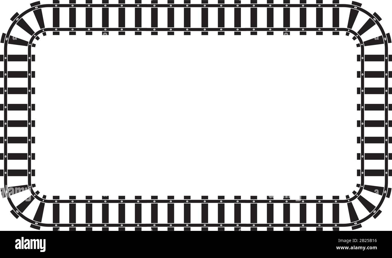 Train Track Vector Cut Out Stock Images & Pictures - Alamy for Free Printable Train Tracks