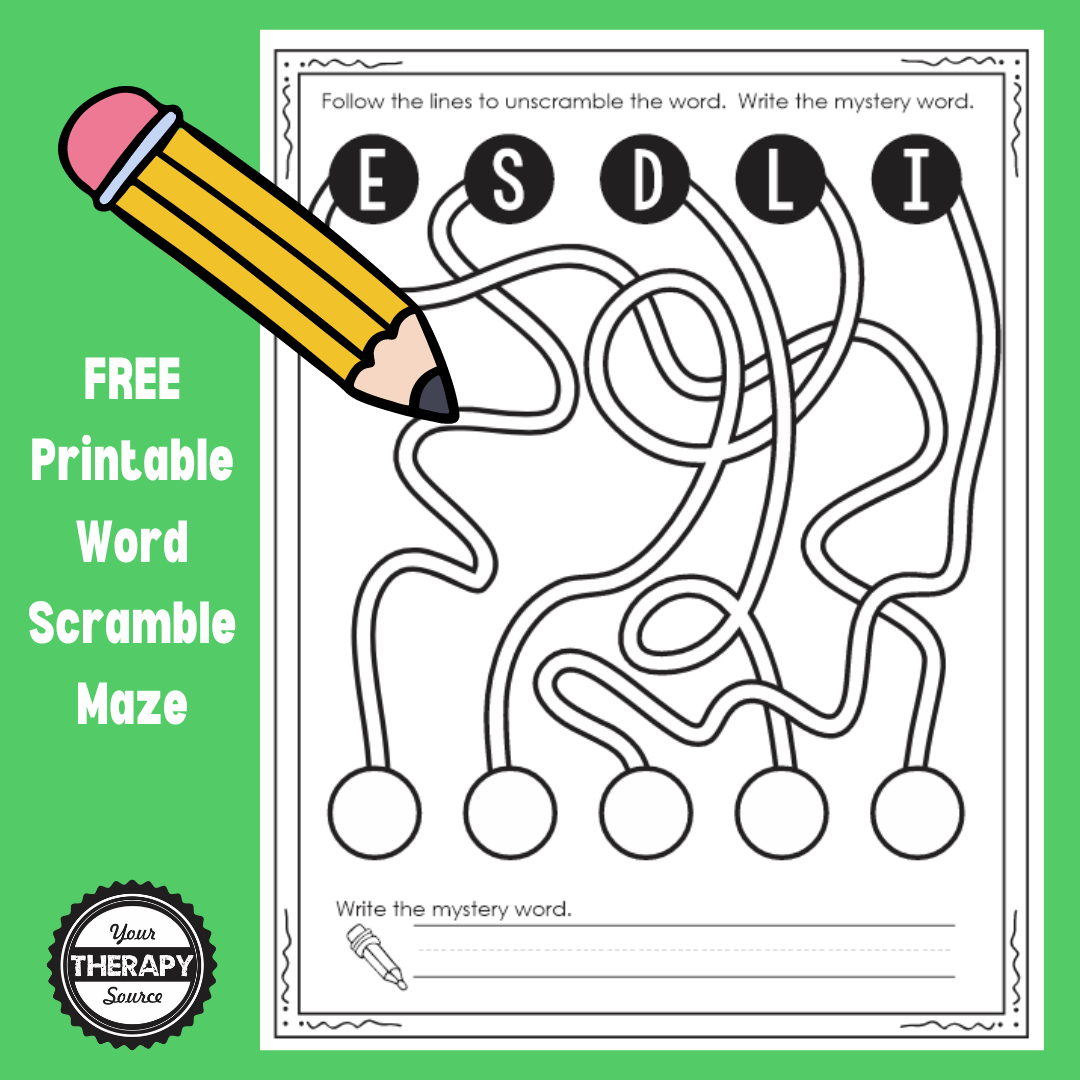 Visual Perception Activities - Free Printables - Your Therapy Source intended for Free Printable Visual Tracking Worksheets
