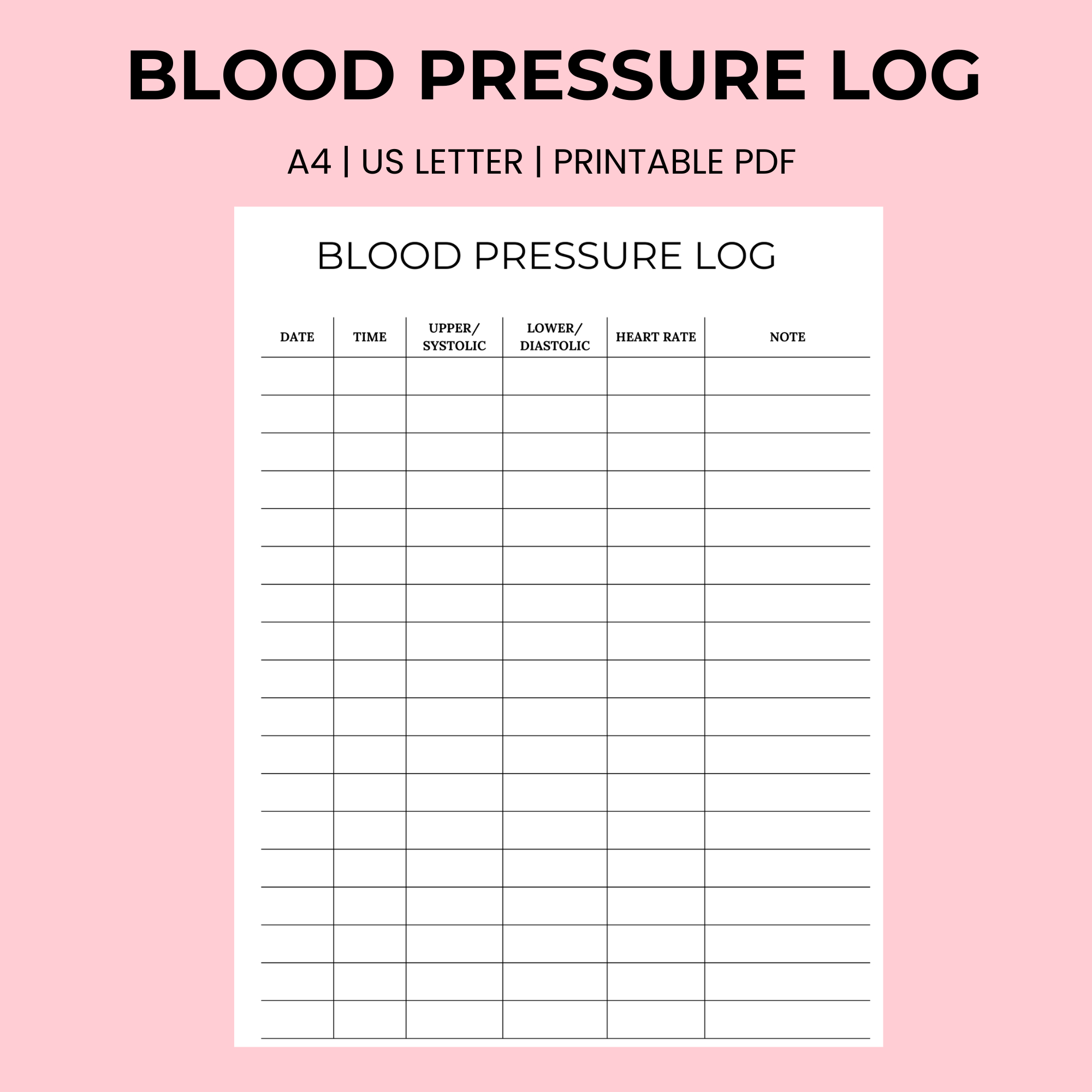 Vitaltrack Pro Blood Pressure Monitor Blood Pressure Log Prntable for Blood Pressure Tracking Sheet Printable