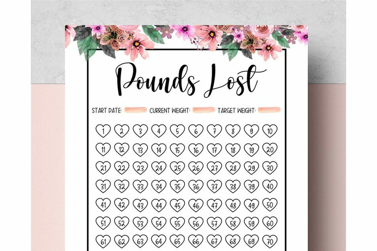 Weight Loss Tracker 100 Lbs / Kg (1368092) in 100 Pound Weight Loss Tracker Printable