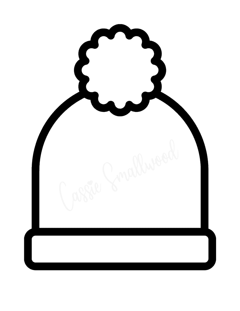 Winter Beanie Template Design A Winter Hat, Printable Winter within Free Printable Winter Hat
