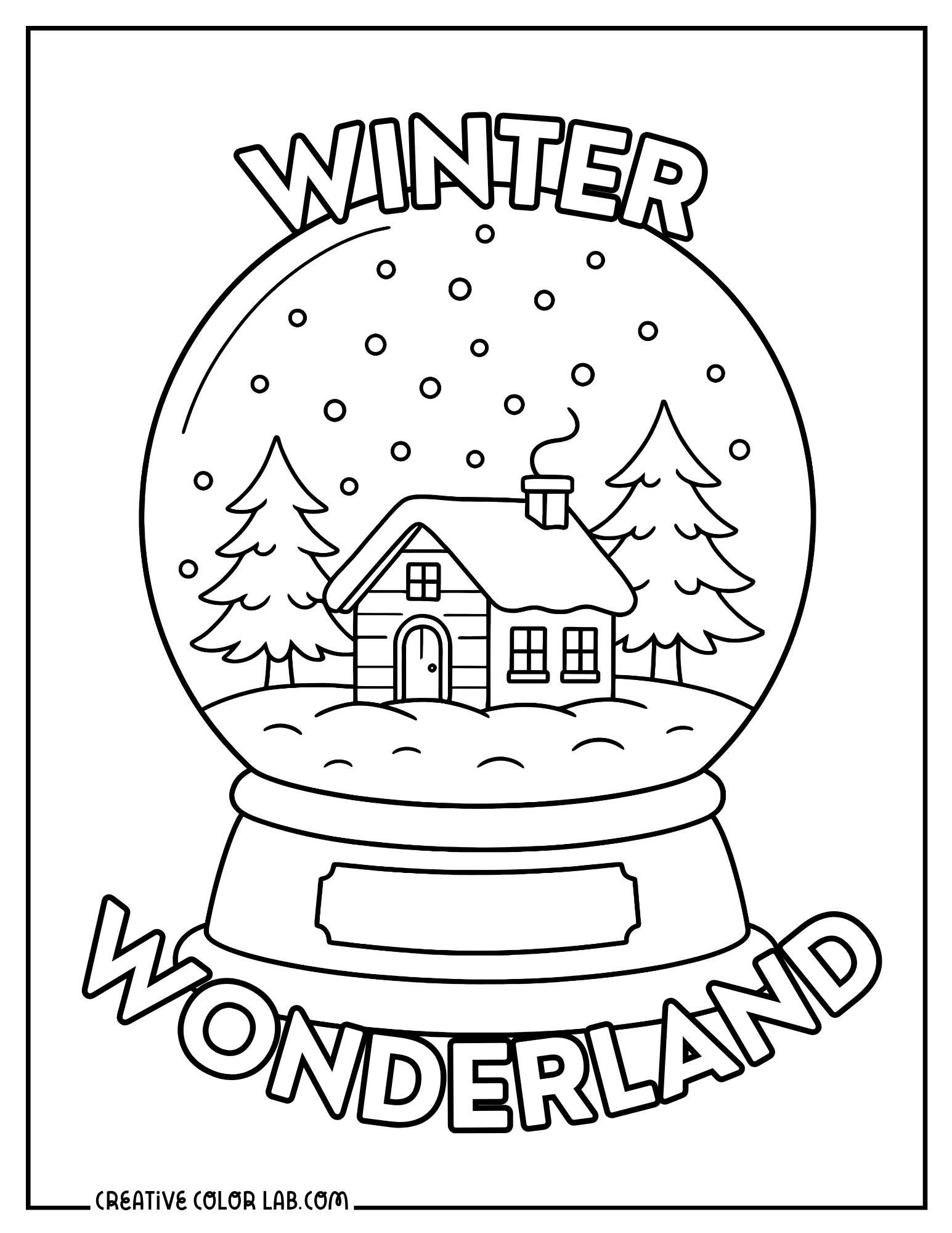 Winter Coloring Pages | Free Pdf Printables intended for Free Printable Winter Wonderland Coloring Pages