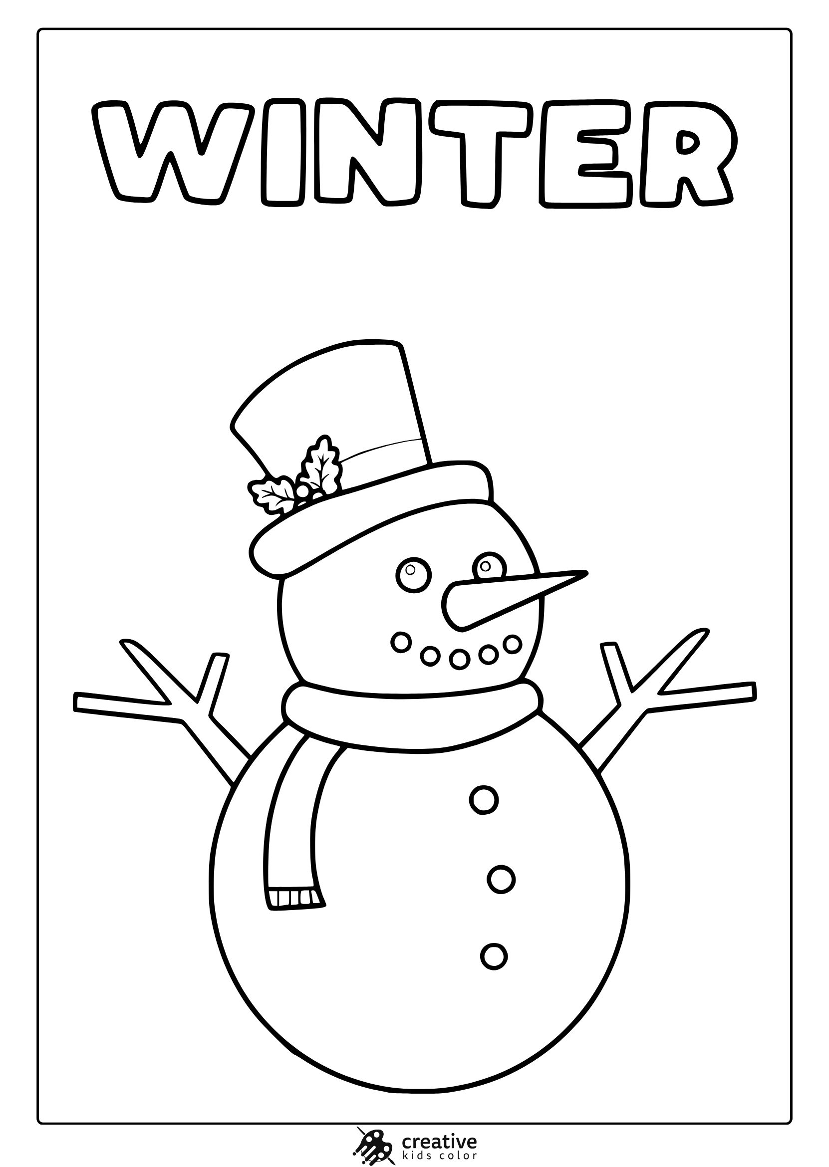 Winter Coloring Pages (Free Printable Seasonal Pdfs) throughout Free Printable Coloring Pages For Winter