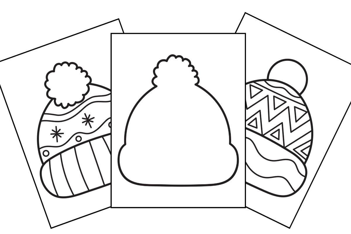 Winter Hat Template (Free Printables) - The Best Ideas For Kids in Free Printable Winter Hat