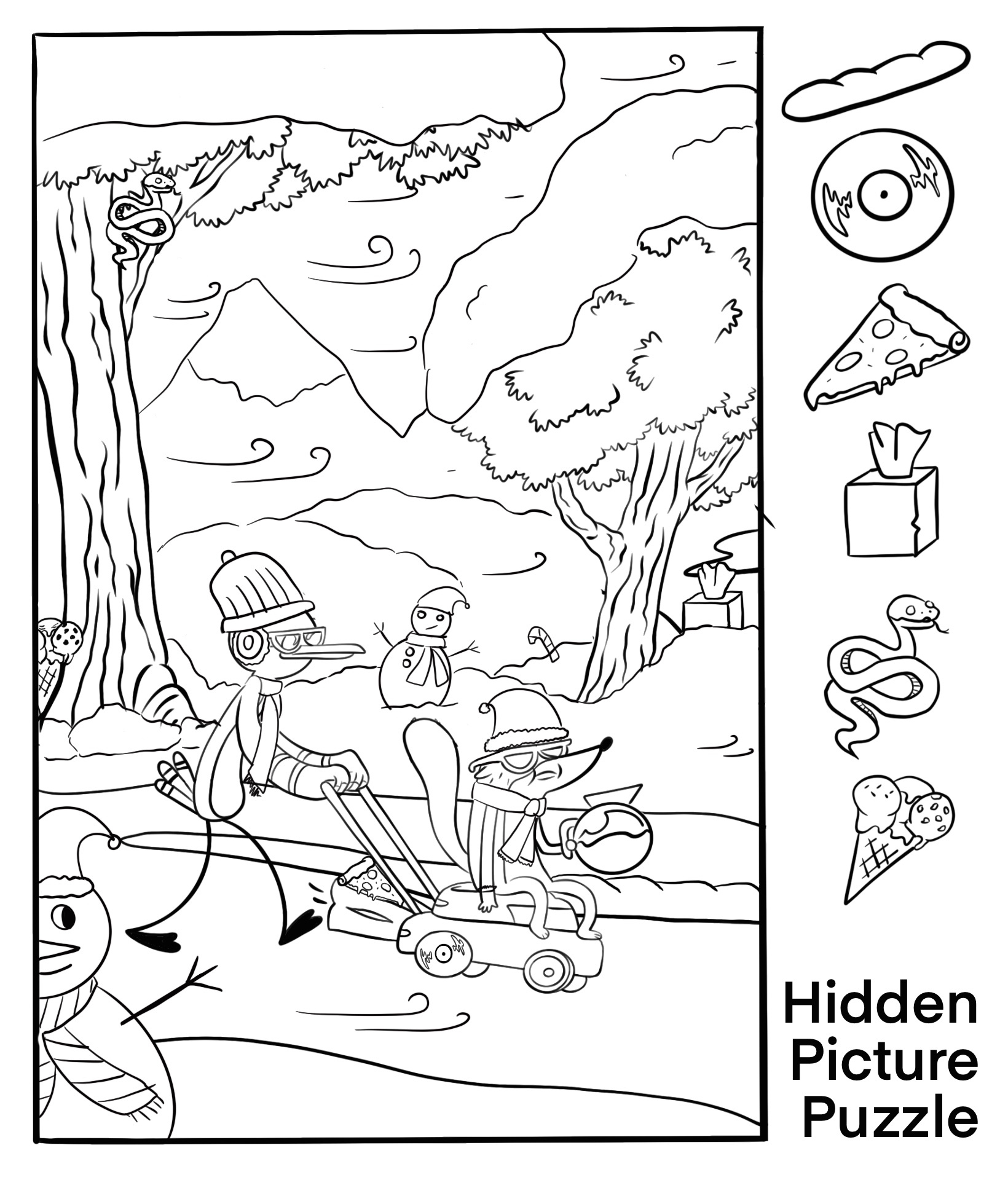 Winter Hidden Objects - 6 Free Pdf Printables | Printablee with regard to Printable Winter Hidden Pictures