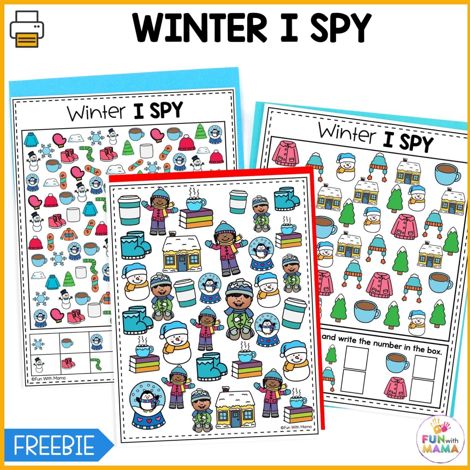 Winter I Spy - Fun With Mama with regard to Winter I Spy Printable Free